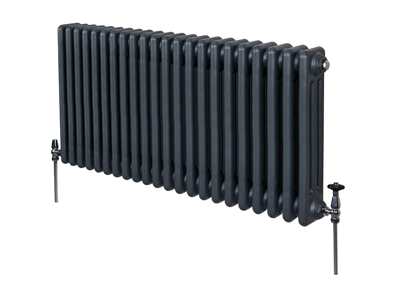 Radiatore Termosifone a 3 colonne - 600 x 1012mm - Grigio Antracite