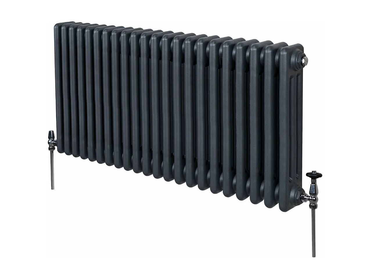 Radiatore Termosifone a 3 colonne - 600 x 1012mm - Grigio Antracite