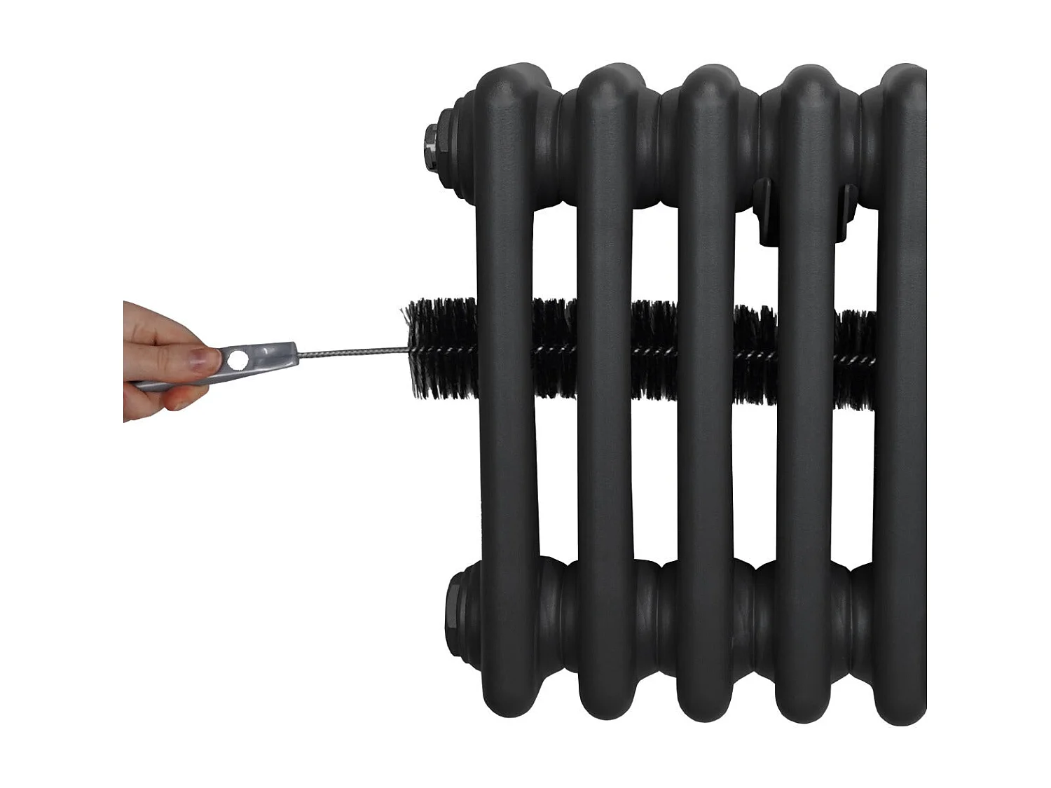 Traditioneller 3-Spalten-Heizkörper - 600 x 1012 mm - Anthrazitgrau