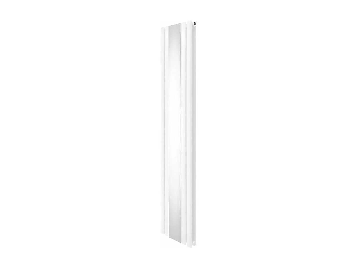 Radiateur à Colonne Ovale avec Miroir - 1800mm x 380mm – Blanc