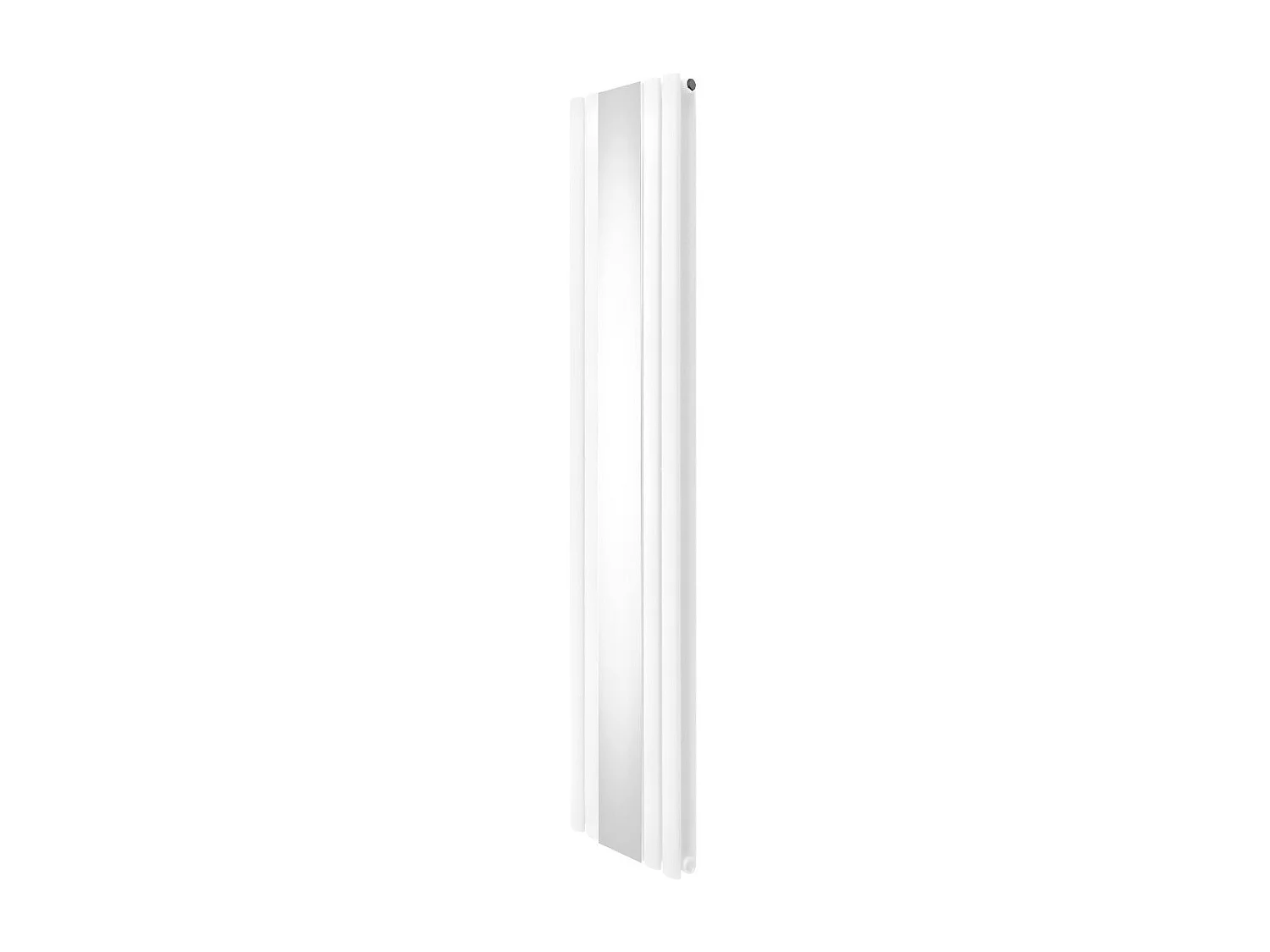 Owalny grzejnik lustrzany - 1800 mm x 380 mm - biały