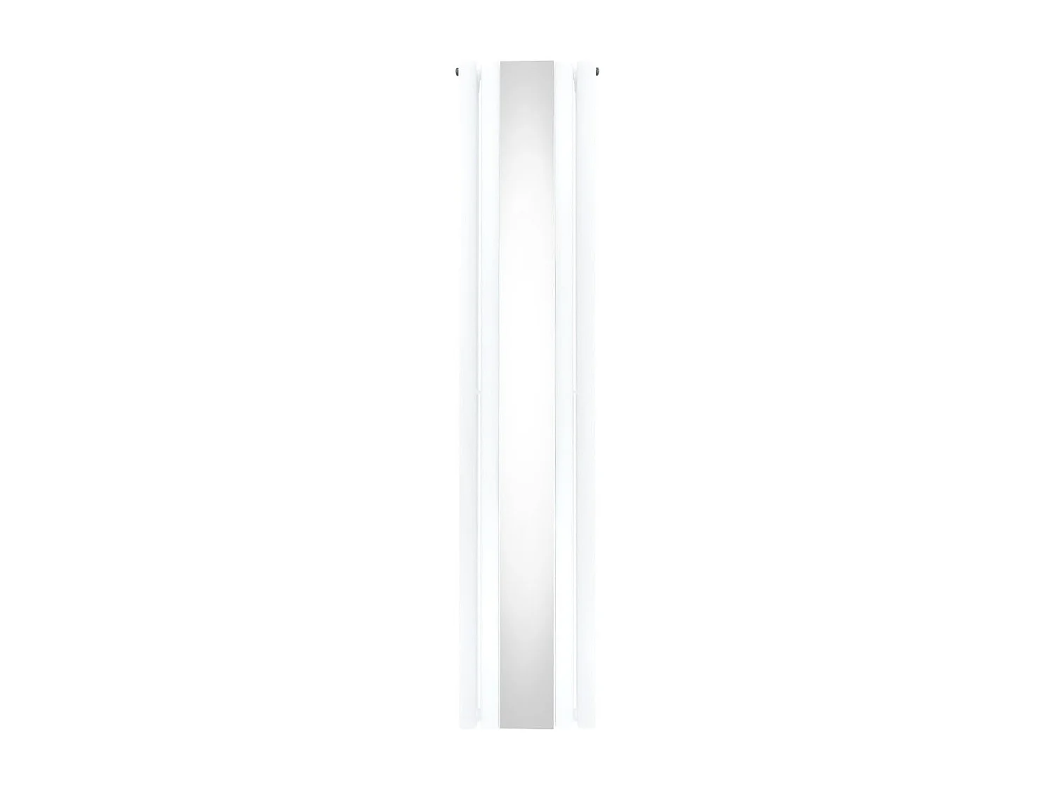 Owalny grzejnik lustrzany - 1800 mm x 380 mm - biały