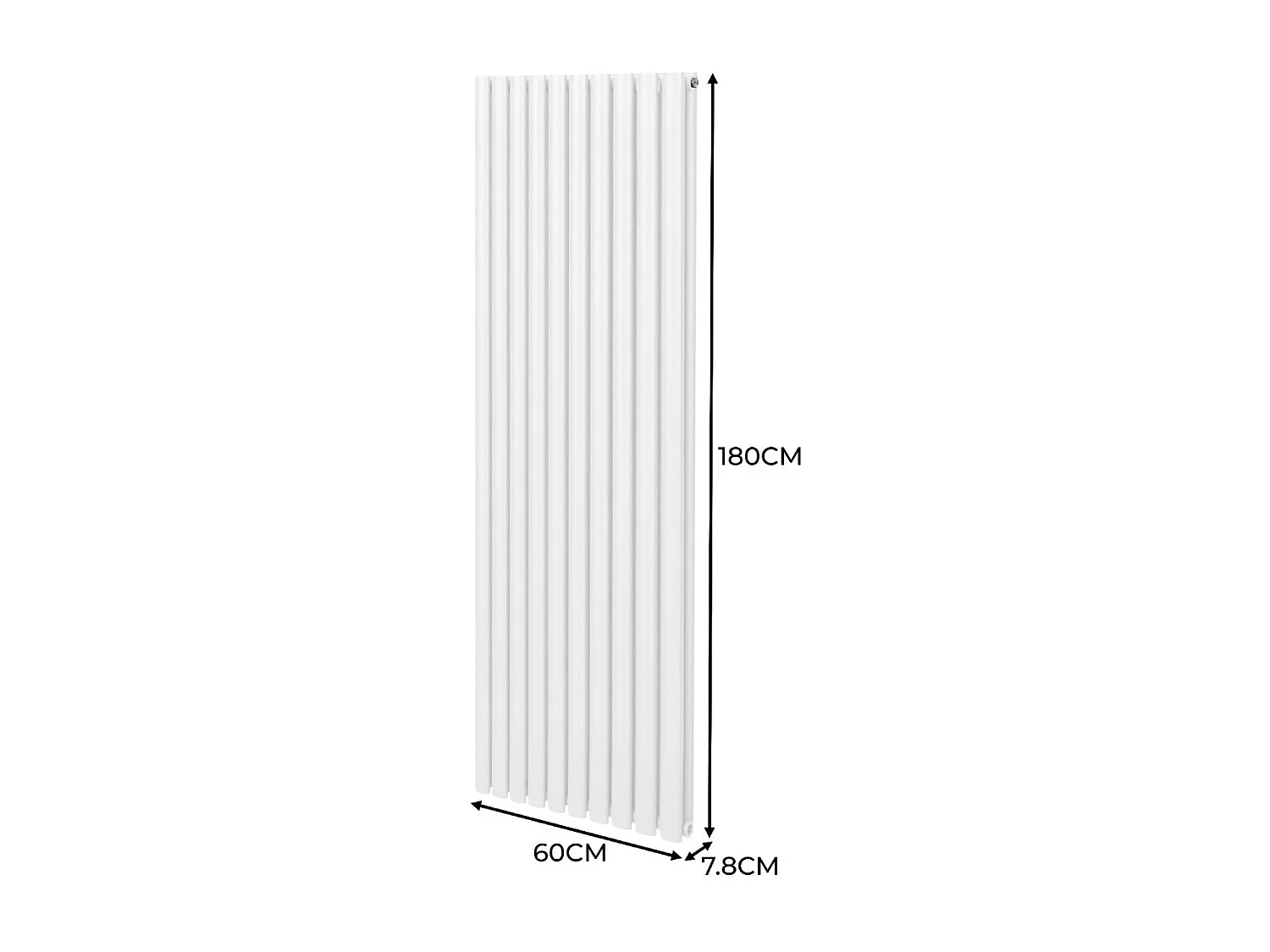 Oval Column Radiator – 1800mm x 600mm – White