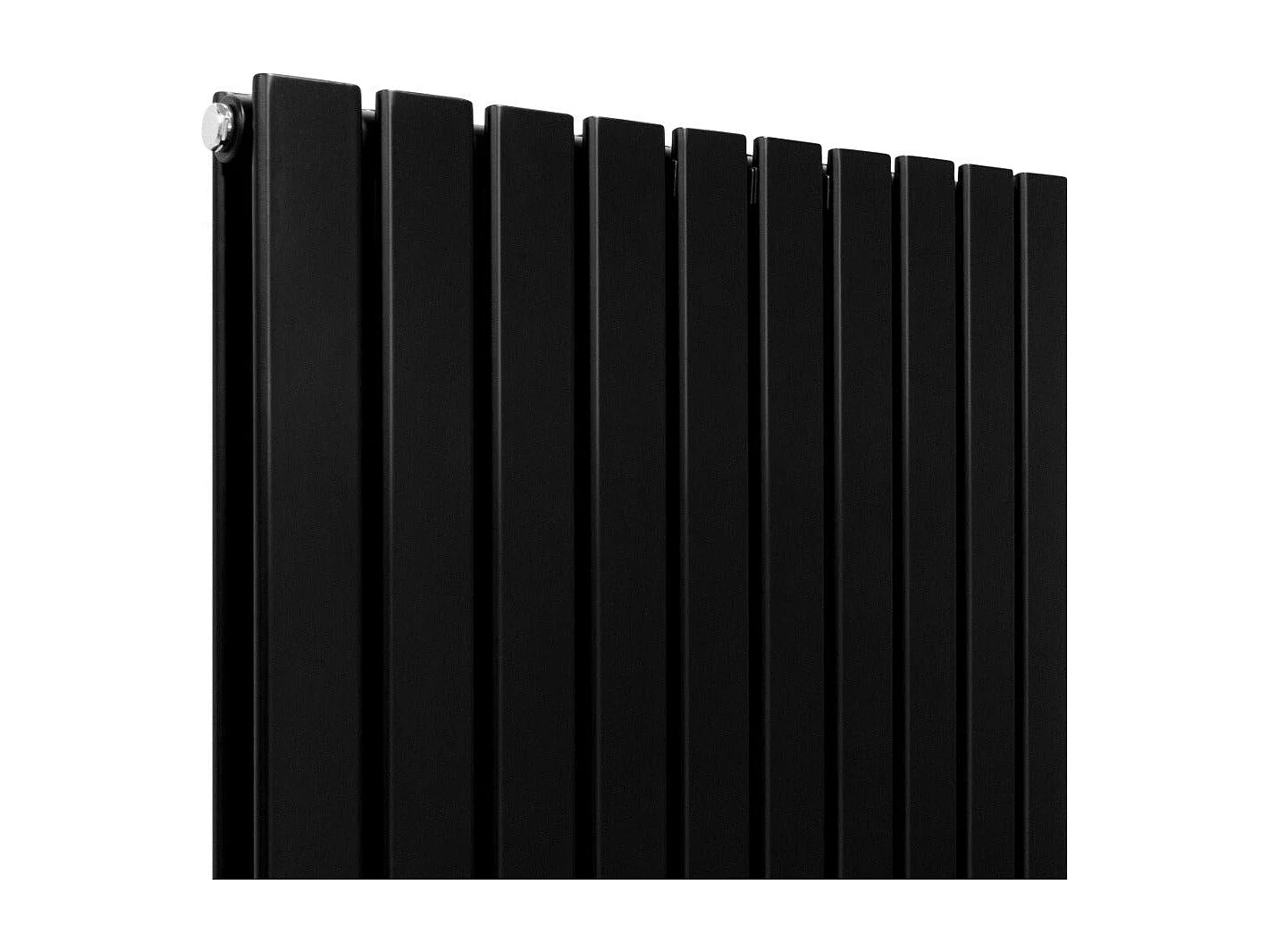 Radiadores Panel Plano Diseñador 1600x700mm Calefacción Central- Negro Mate