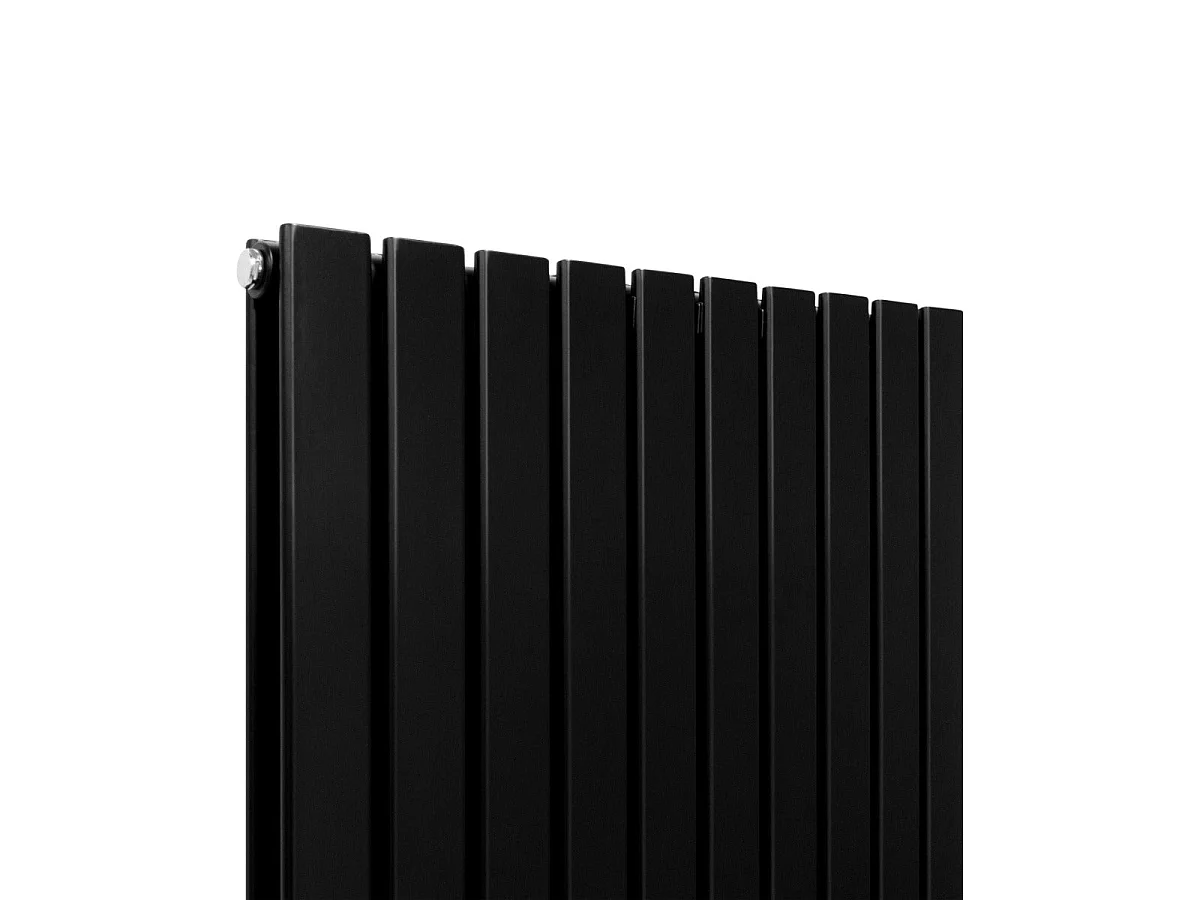 Grzejniki panelowe designerskie, matowo czarne, 1600 mm x 700 mm