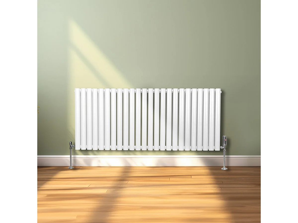 Radiador De Columna Ovalada Horizontal Blancoo 60cm x 144cm