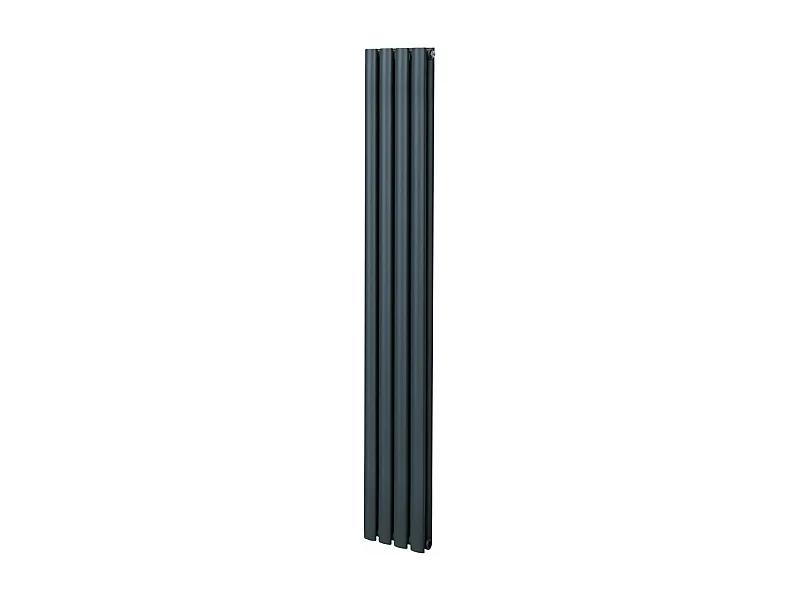 Radiateur à Colonne Ovale - 1800mm x 240mm – Gris Anthracite