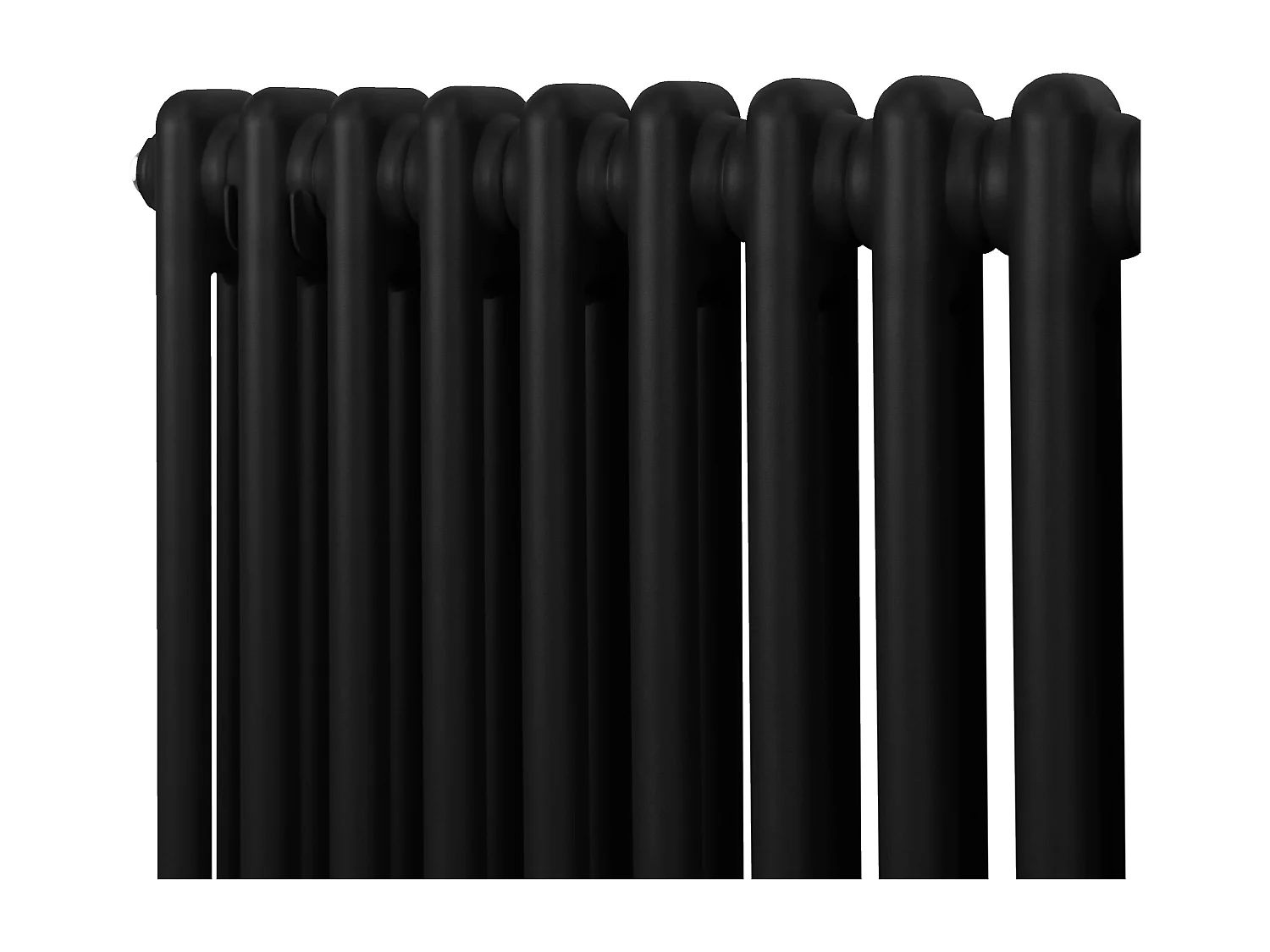 Traditional 2 Column Radiator - 600 x 1012mm - Black