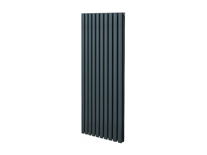 Radiador De Columna Ovalada Vertical Gris Antracita 160cm x 60cm