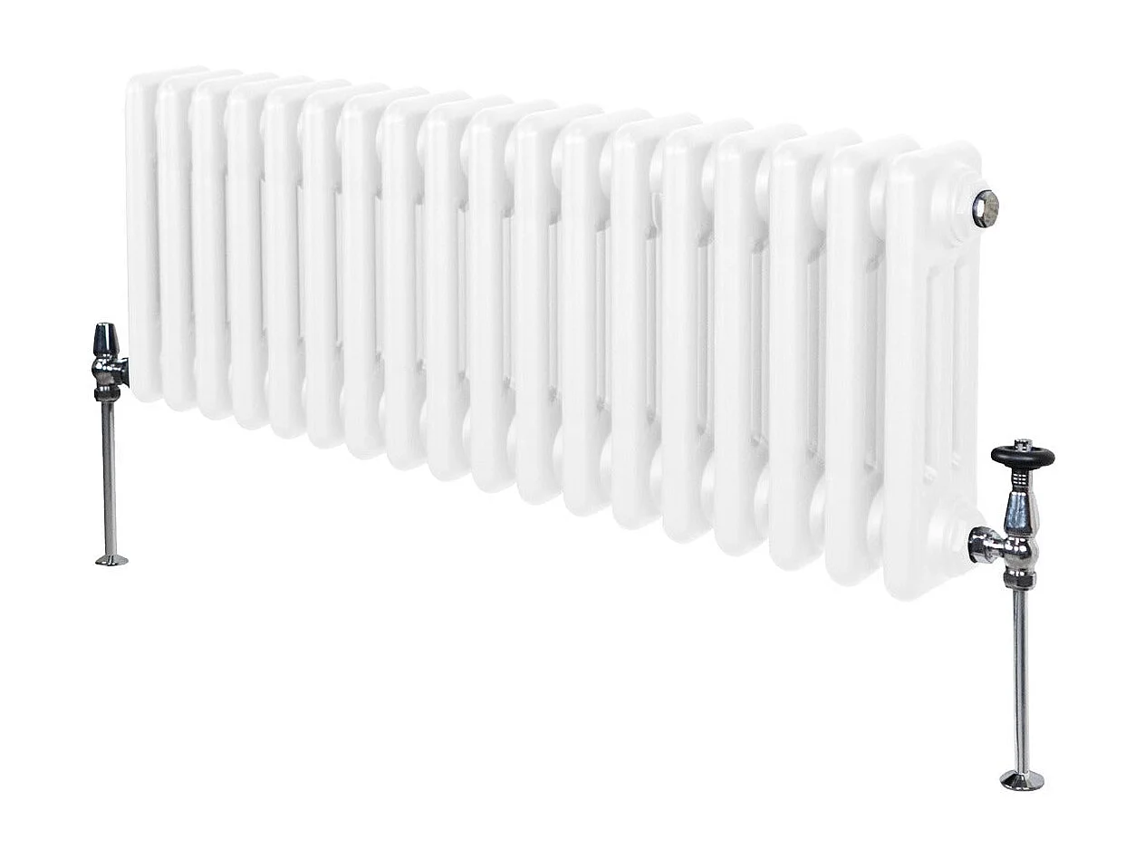 Tradycyjny grzejnik 3-kolumnowy - 300 x 832 mm - biały
