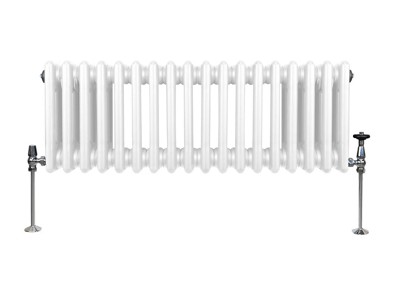 Tradycyjny grzejnik 3-kolumnowy - 300 x 832 mm - biały