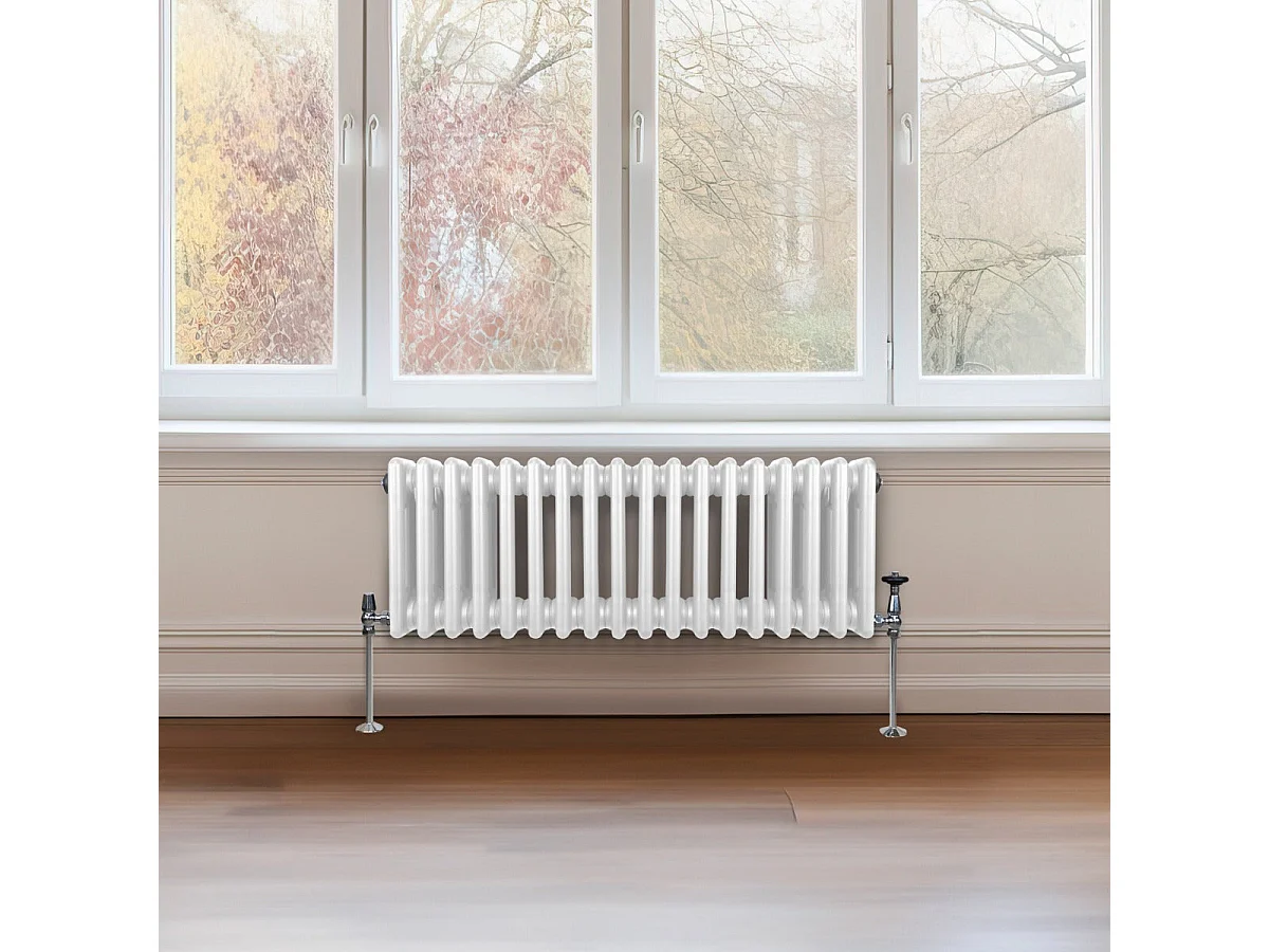 Tradycyjny grzejnik 3-kolumnowy - 300 x 832 mm - biały
