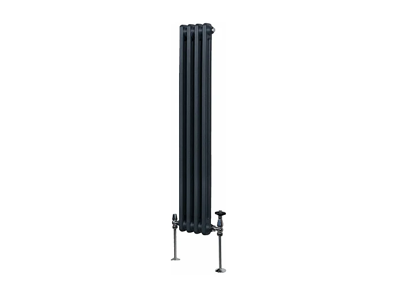 Radiateur Traditionnel à Double Colonne – 1500 x 202 mm – Gris Anthracite