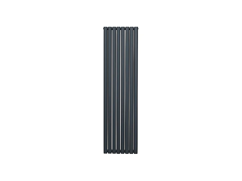 Radiador De Columna Ovalada Vertical Gris Antracita 180cm x 48cm