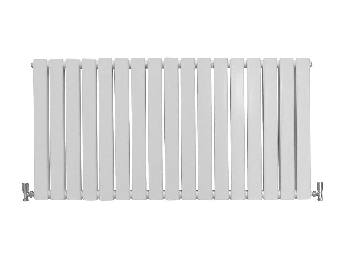Designer Flat Panel Radiators Gloss White 600mm x 1190mm