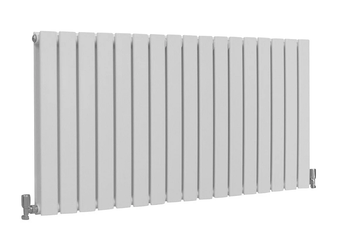 Designer Flat Panel Radiators Gloss White 600mm x 1190mm
