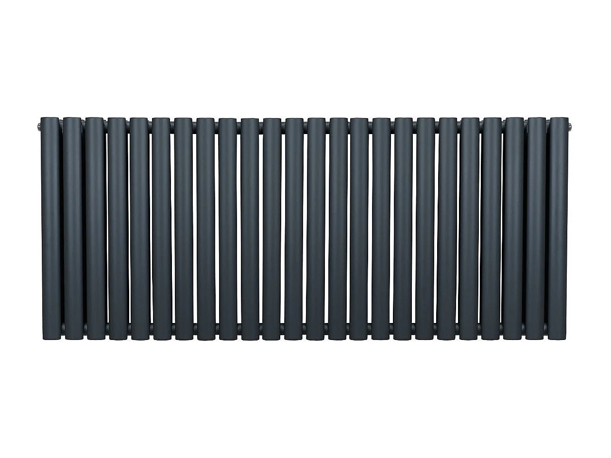 Grzejnik kolumnowy owalny – 600 mm x 1440 mm – antracytowo-szary