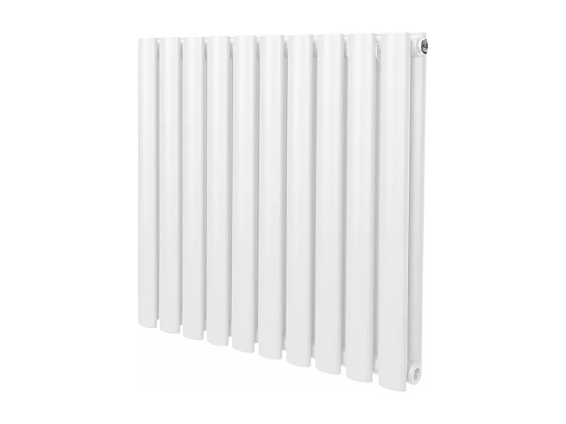 Radiateur à Colonne Ovale - 600mm x 600mm – Blanc