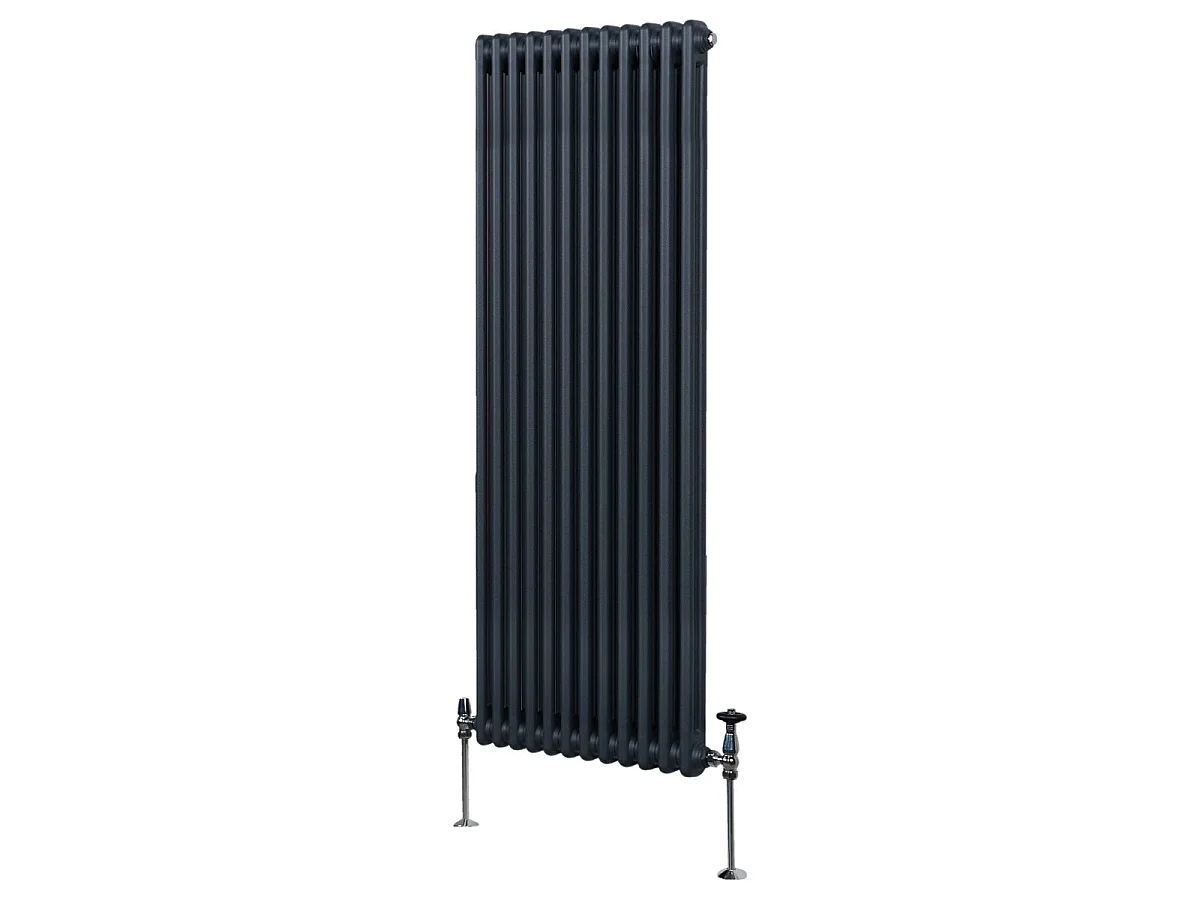 Traditional 2 Column Radiator - 1800 x 562mm - Anthracite Grey