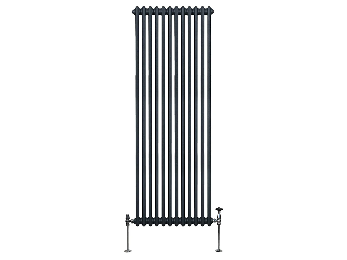 Traditional 2 Column Radiator - 1800 x 562mm - Anthracite Grey