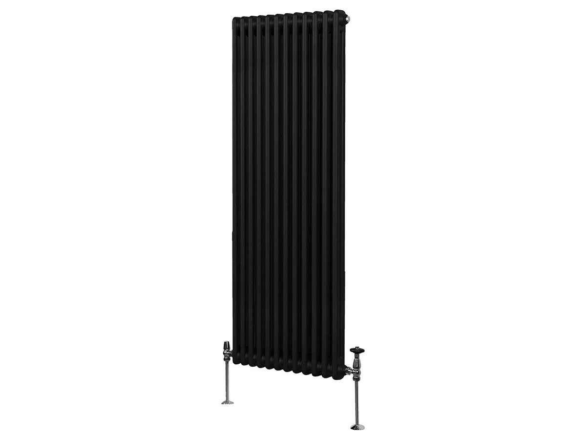 Tradiční 2sloupový radiátor - 1800 x 562 mm - černý