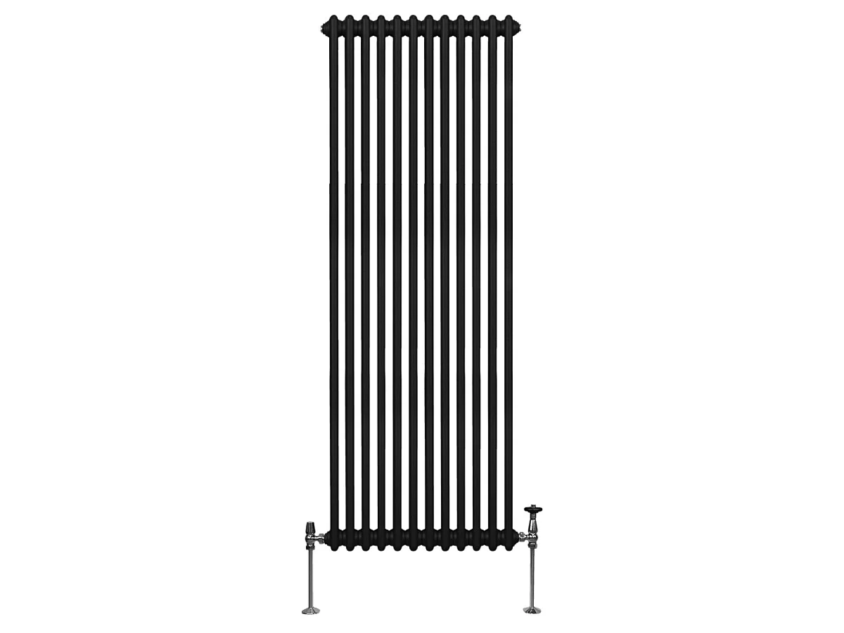 Tradiční 2sloupový radiátor - 1800 x 562 mm - černý