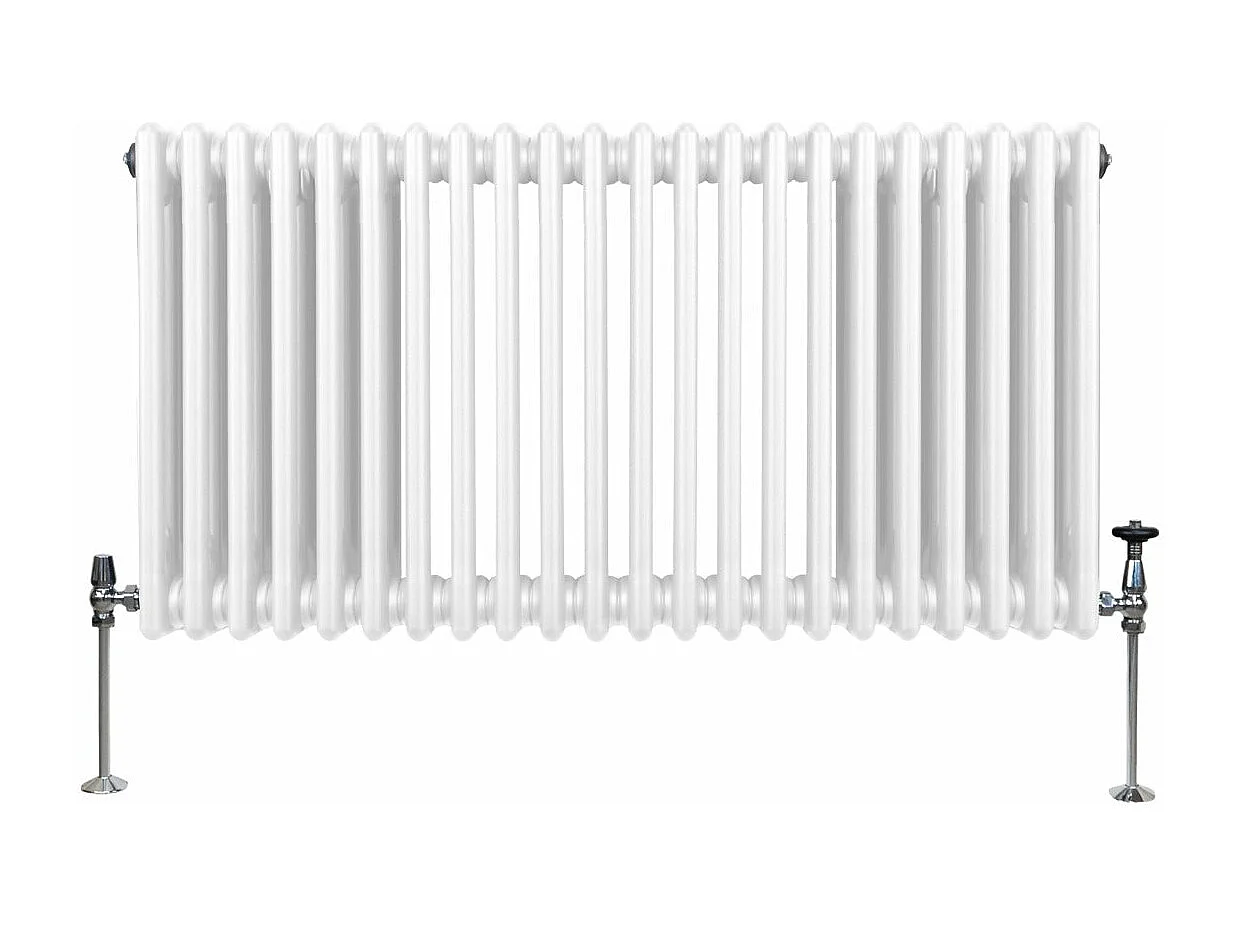 Traditioneller 3-Spalten-Heizkörper - 600 x 1012 mm - Weiß