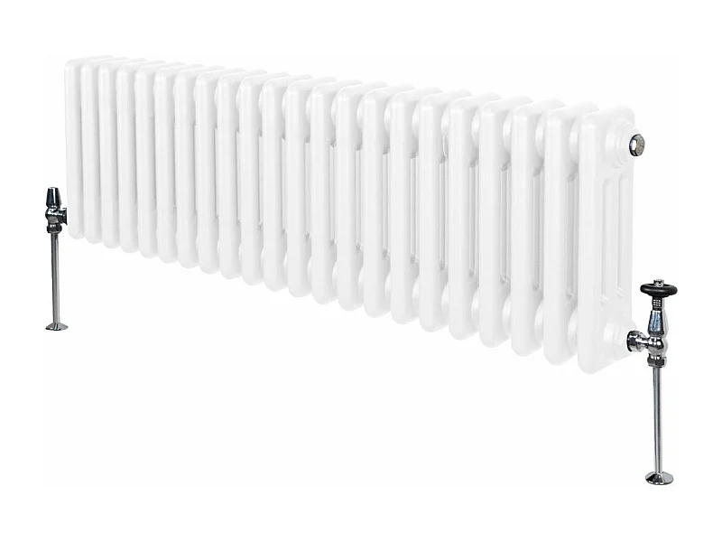Traditioneller 3-Spalten-Heizkörper - 300 x 1192 mm - Weiß