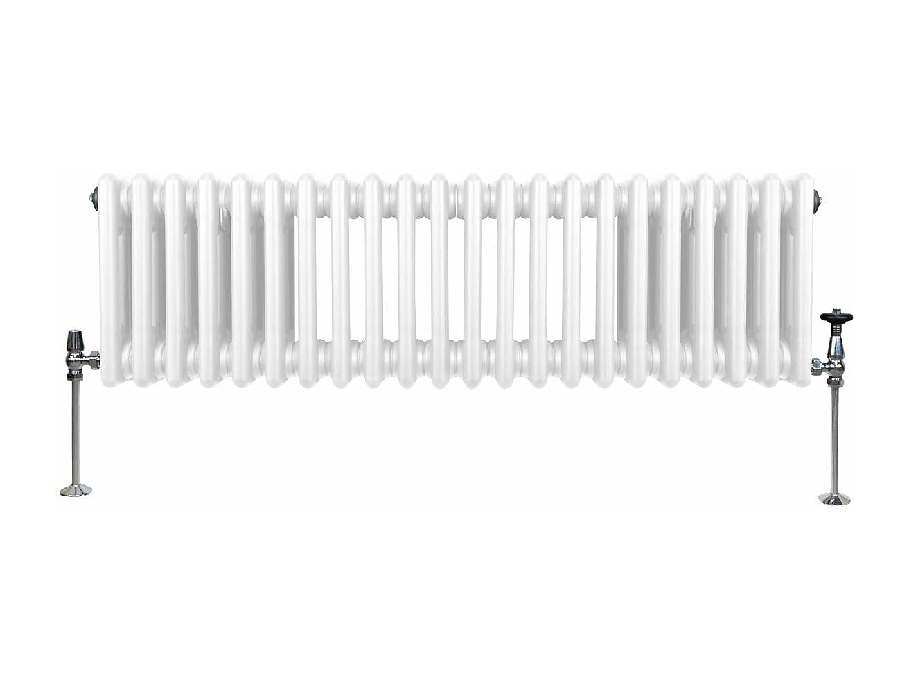 Tradycyjny grzejnik 3-kolumnowy - 300 x 1192 mm - biały