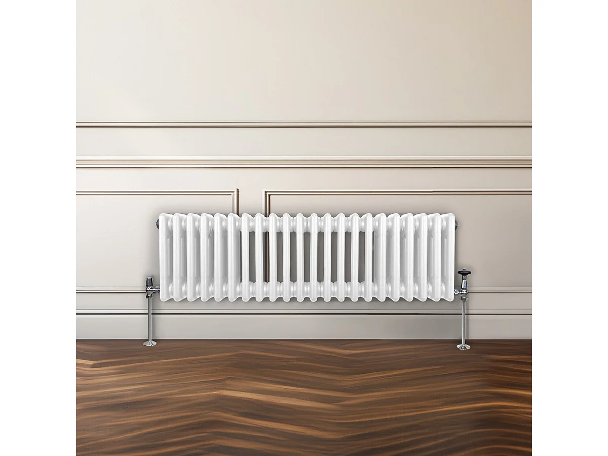 Radiatore Termosifone a 3 colonne - 300 x 1192mm - Bianco