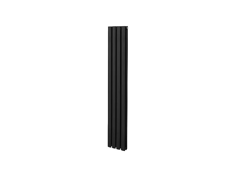Radiador De Columna Ovalada Vertical Negro 160cm x 24cm