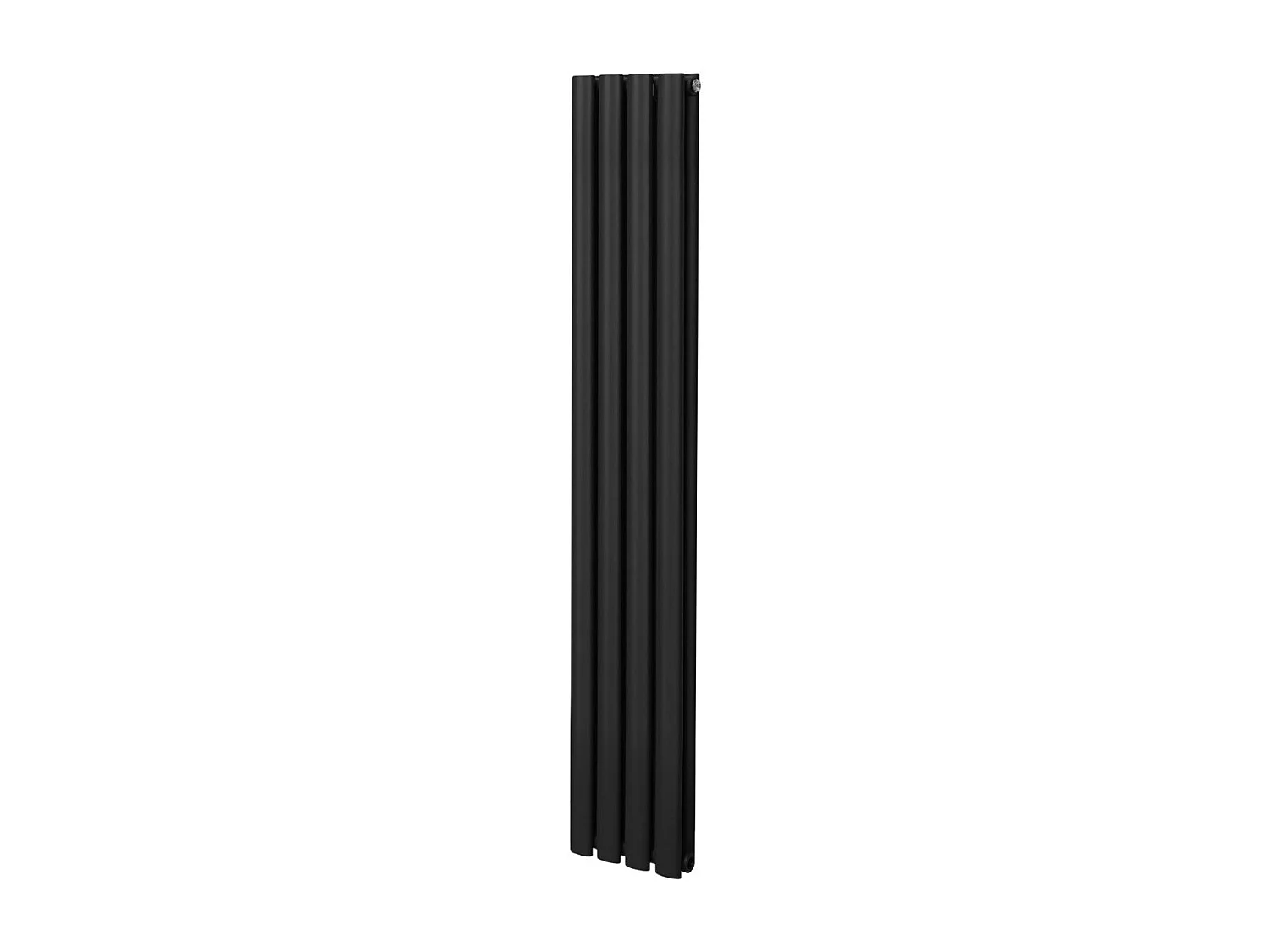 Radiador De Columna Ovalada Vertical Negro 160cm x 24cm