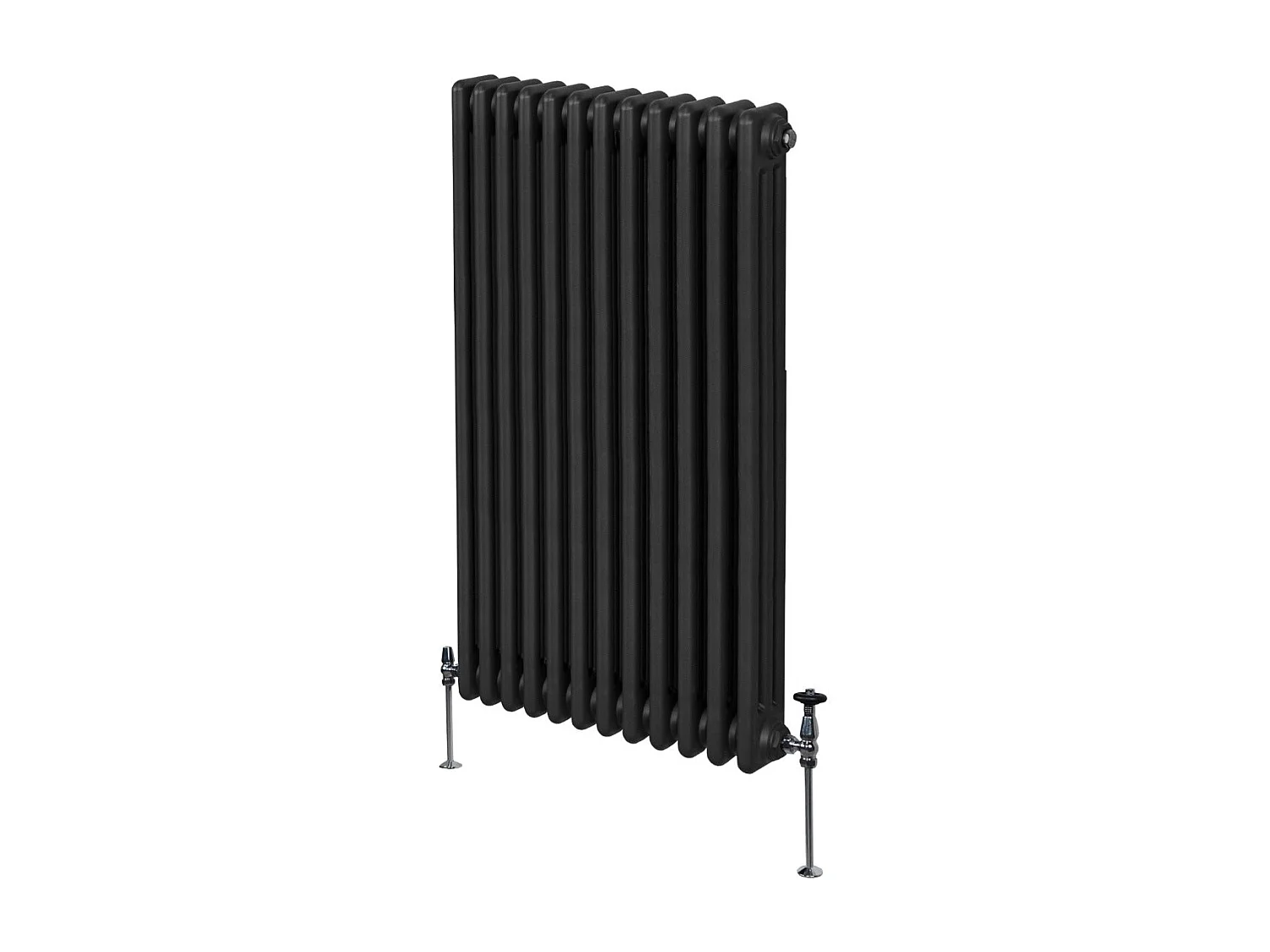 Traditional 3 Column Radiator - 1500 x 562mm - Black