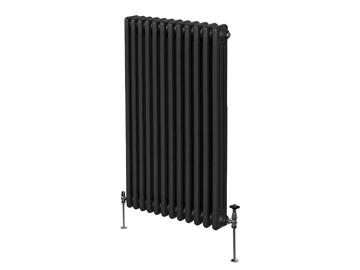 Traditional 3 Column Radiator - 1500 x 562mm - Black