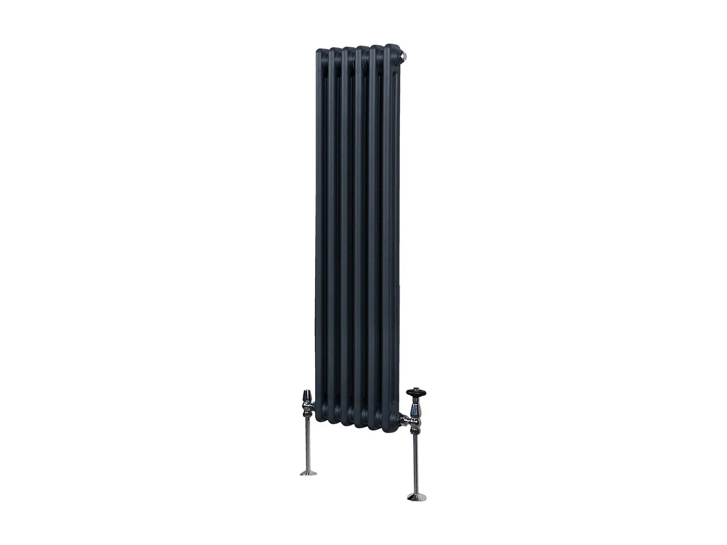 Traditional 2 Column Radiator - 1500 x 292mm - Anthracite Grey