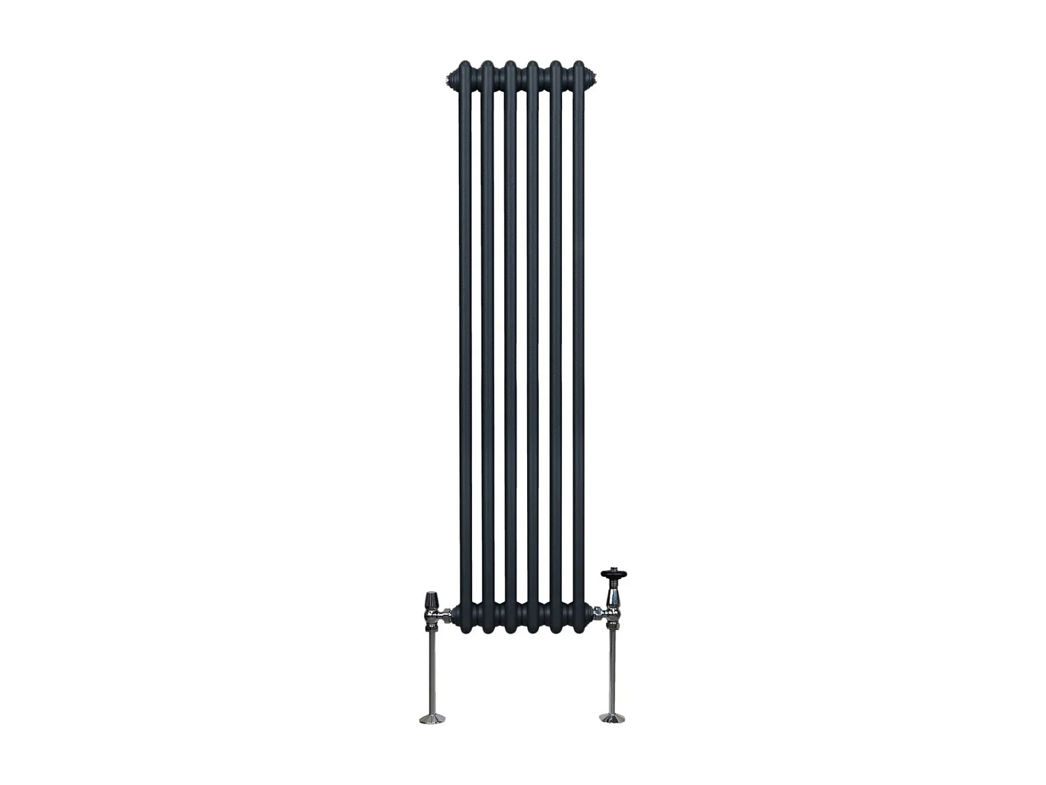 Traditional 2 Column Radiator - 1500 x 292mm - Anthracite Grey