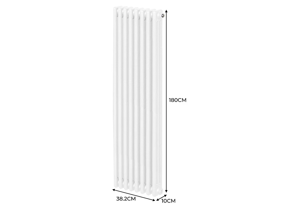 Radiateur Traditionnel à 3 Colonnes – 1800 x 382 mm – Blanc