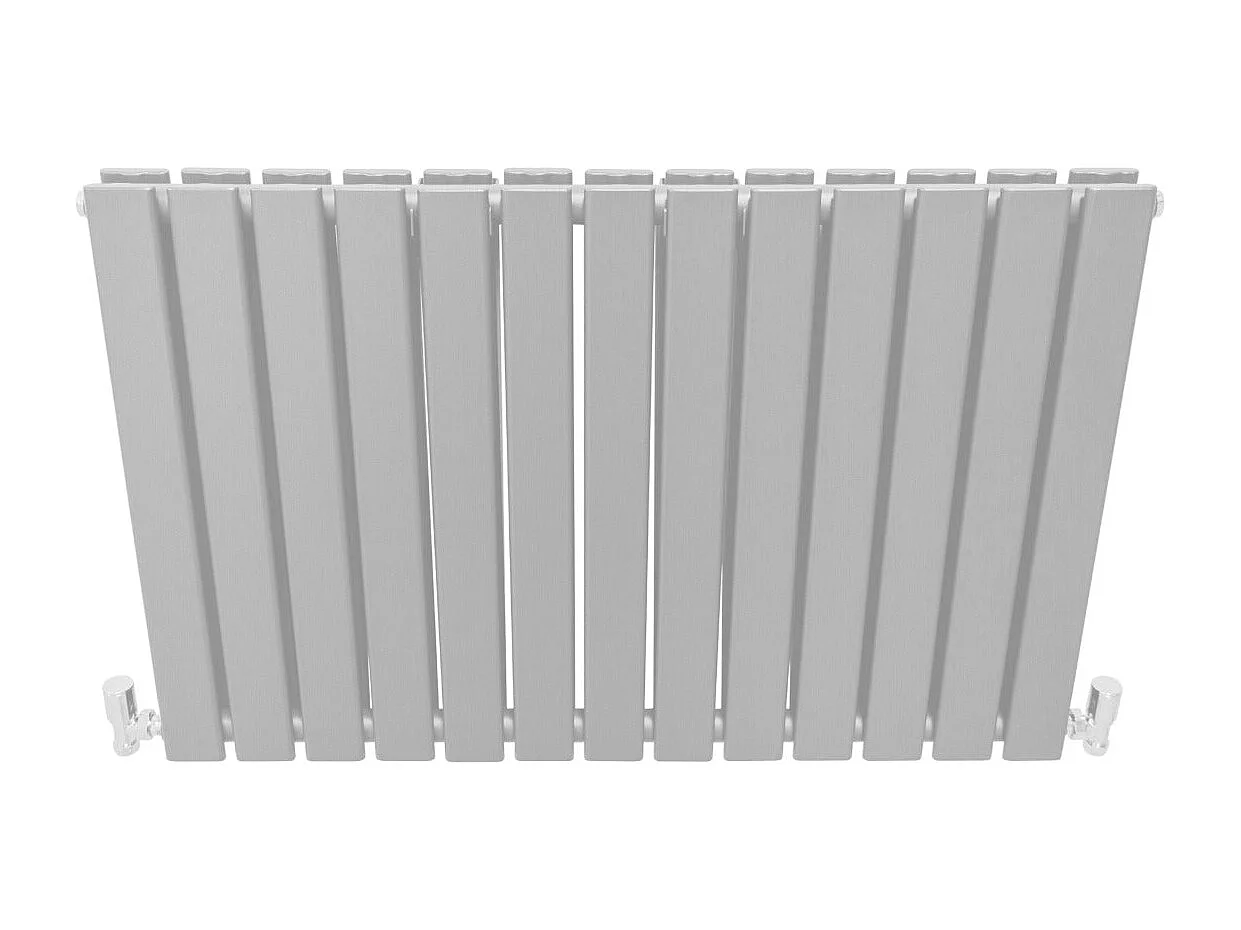Grzejniki panelowe designerskie, połyskujące, białe, 600 mm x 910 mm