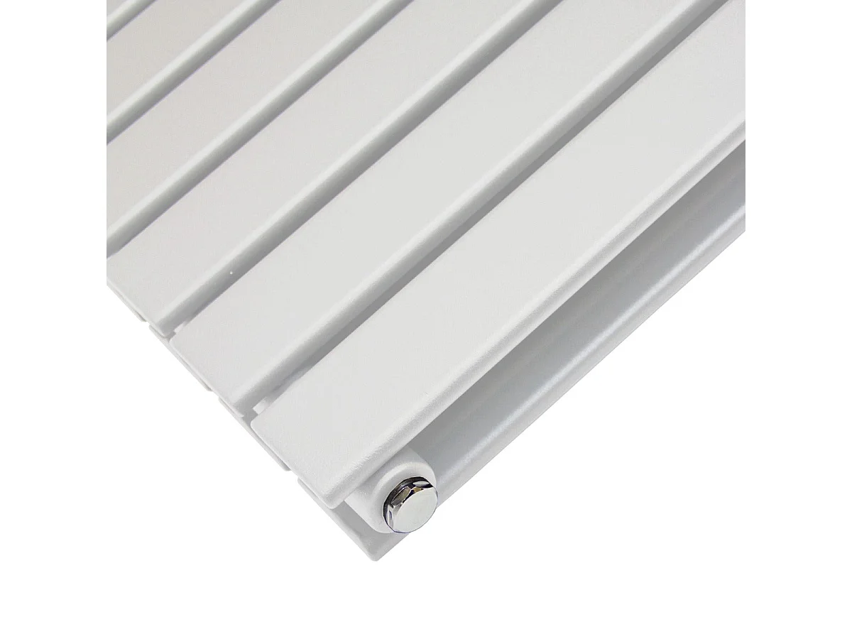Designer fladskærmsradiatorer i højglans hvid 600 mm x 910 mm