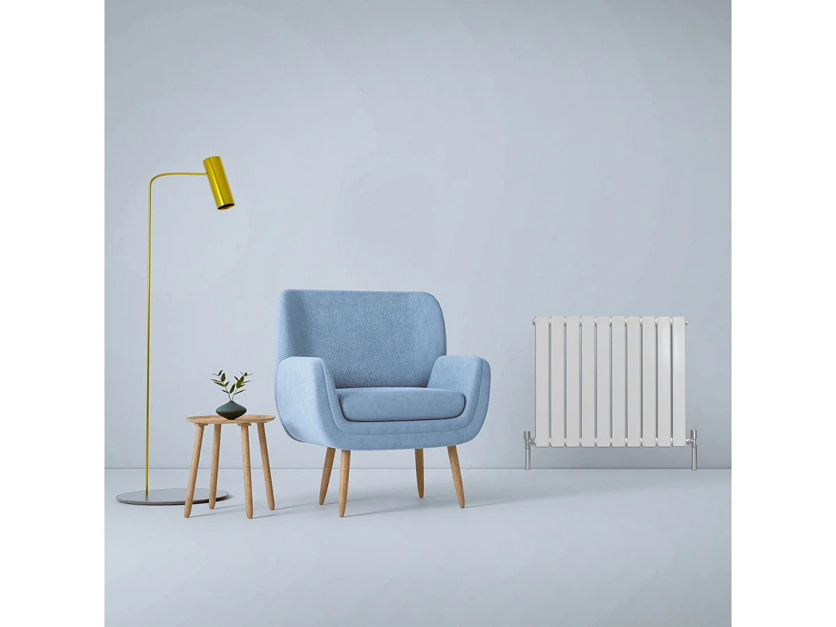 Radiatore a Elementi Piatti - Bianco Lucido - 60cm x 70cm