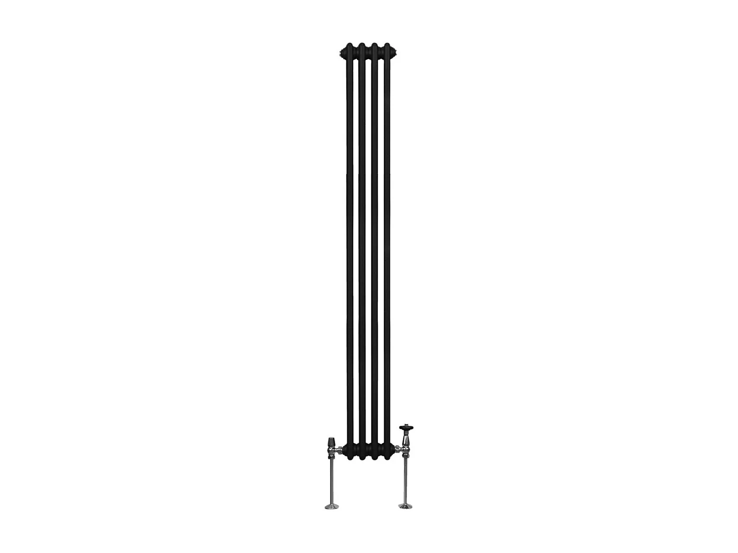 Tradycyjny grzejnik 2-kolumnowy - 1800 x 202 mm - czarny