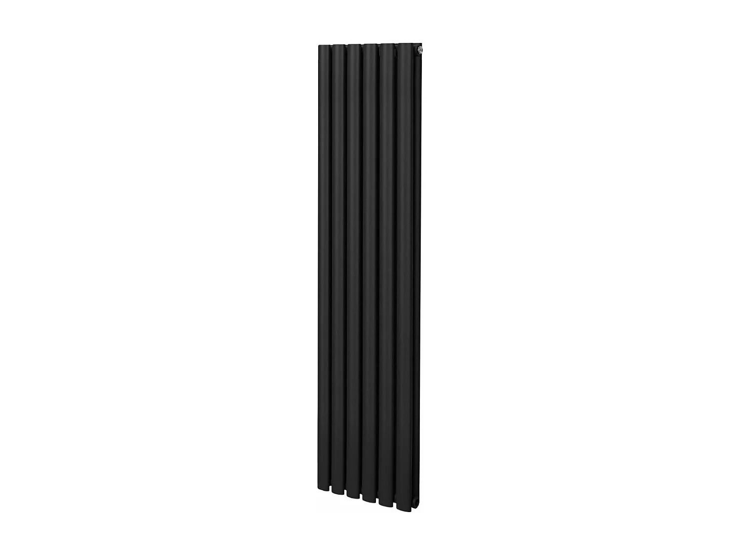 Radiador De Columna Ovalada Vertical Negro 160cm x 36cm