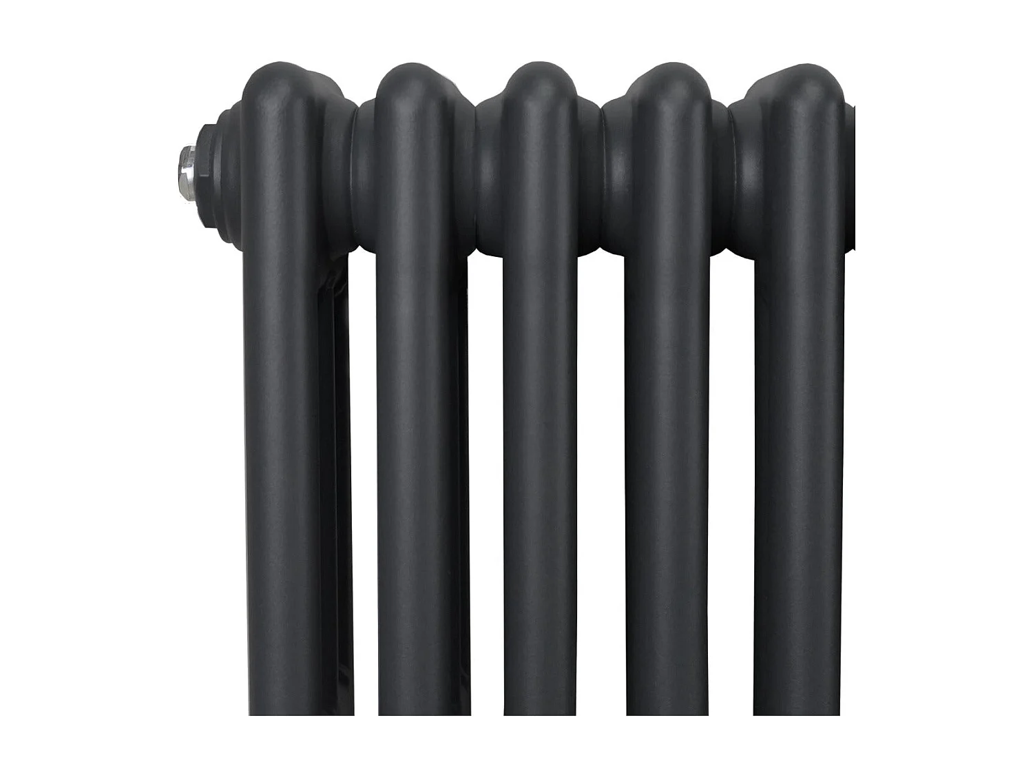 Traditional 3 Column Radiator - 600 x 1192mm - Anthracite Grey