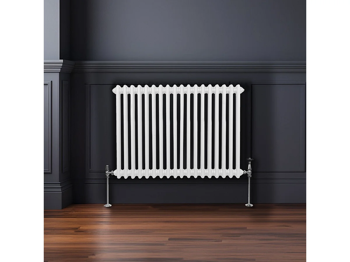Radiador Tradicional 2 Columnas Calefacción Central Horizontal Blancoo 600x832cm