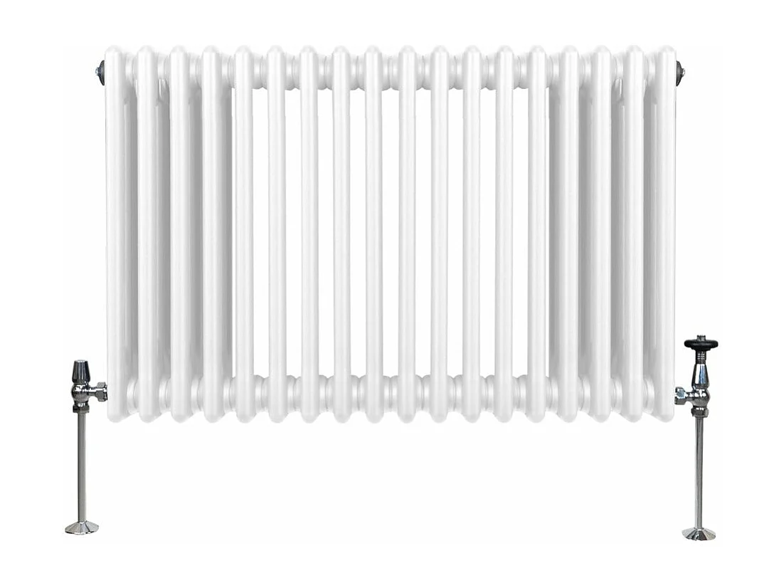 Traditioneller 3-Spalten-Heizkörper - 600 x 832 mm - Weiß