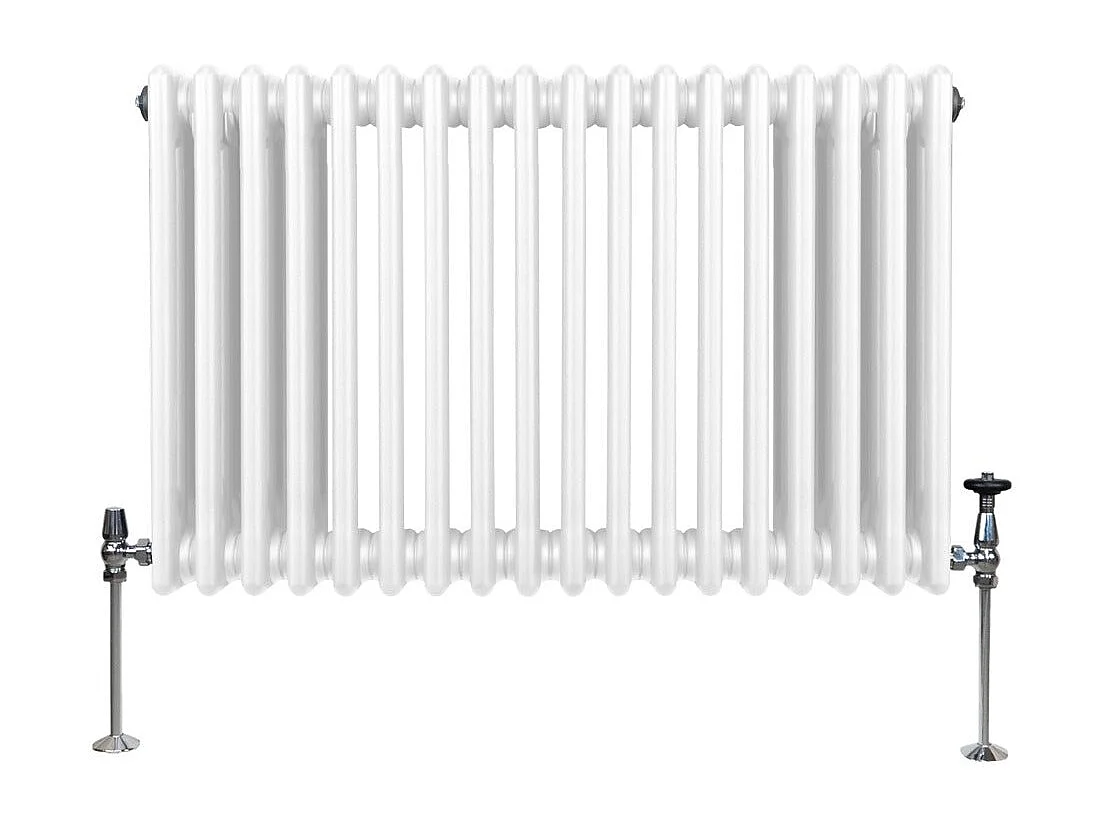 Traditional 3 Column Radiator - 600 x 832mm - White