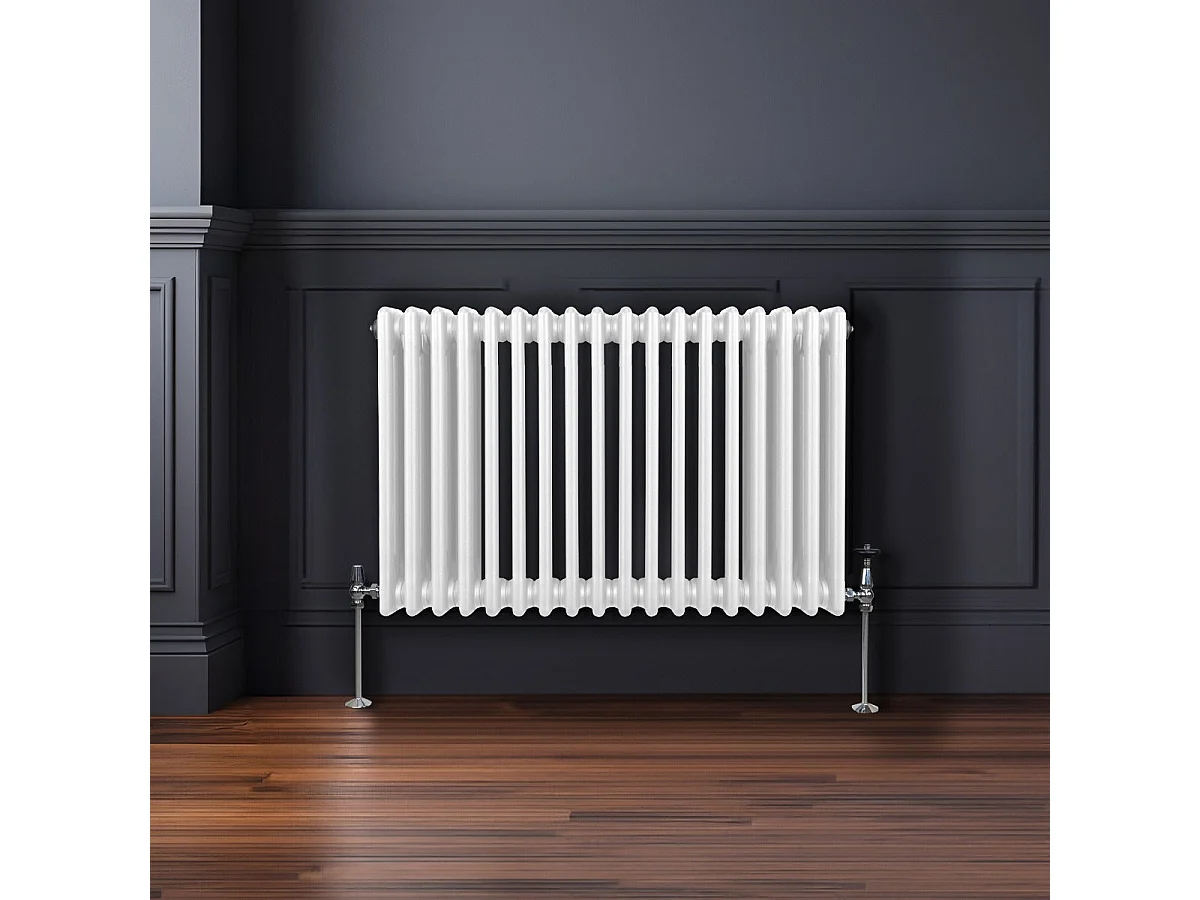 Traditional 3 Column Radiator - 600 x 832mm - White