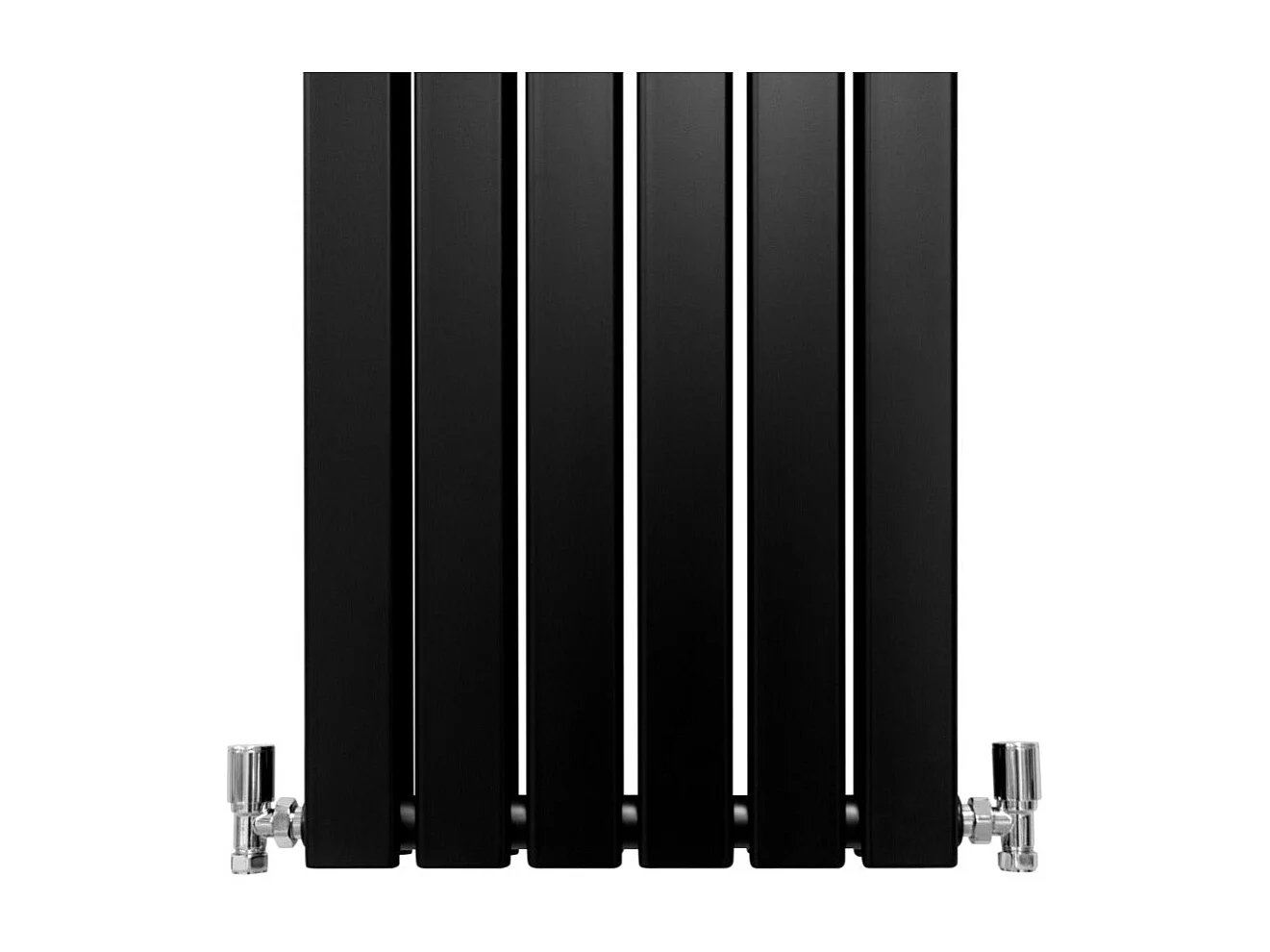 Designer Flat Panel Radiators Matt Black 1800mm x 420mm
