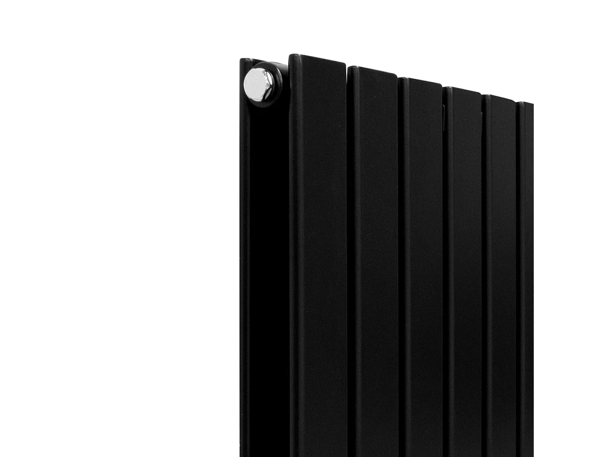 Dizajnové ploché radiátory matné čierne 1800 mm x 420 mm