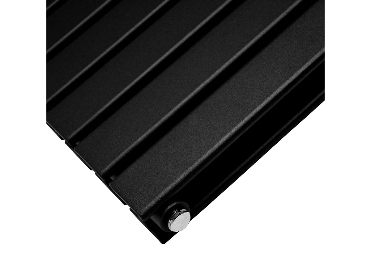 Dizajnové ploché radiátory matné čierne 1800 mm x 420 mm
